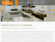 Tablet Screenshot of bathroomsconcept.com